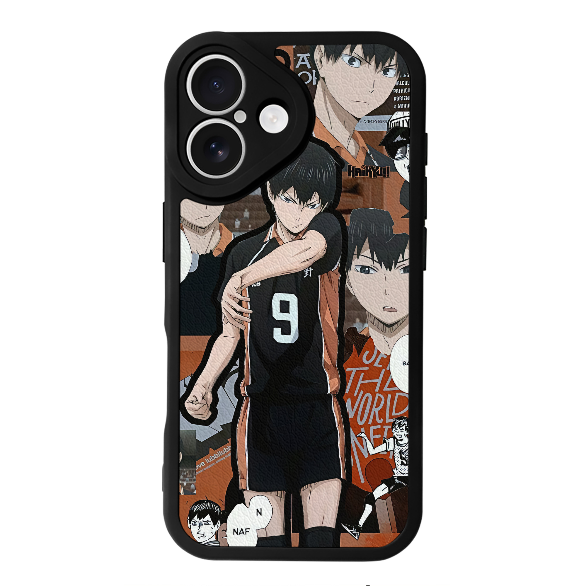 （画像用） ハイキュー!! Haikyu!! 【iPhone 16シリーズ対応】シリコンスマホケース（レザー調） 材質：シリコン